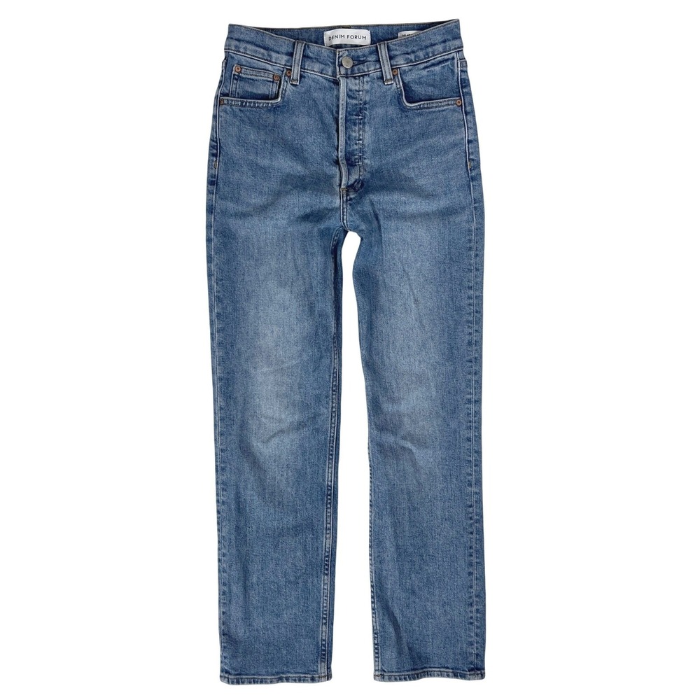ARITZIA Denim Forum Arlo High Rise Straight Jeans 26 90s Basic Preppy Luxury 4